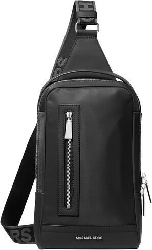 Michael Kors Malone A-Line Sling Pack, Silver-Tone Hardware/Crimson in Saudi Arabia