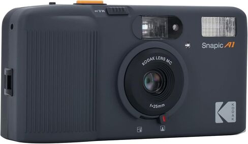 KODAK Snapic A1 35mm Film Camera 35mm, Reusable, 2-Zone Focus, Lightweight, Compact (Rhino Grey) (Film & AAA Battery are not Included) in Kuwait