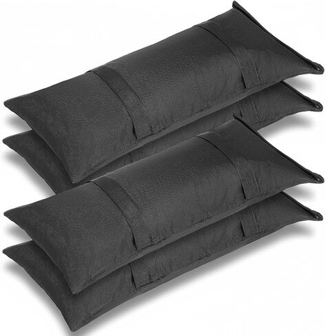 4 Pack 200 LBS Umbrella Base Weights Sandbag Sand Bags for Weight Heavy Duty Weatherproof Fillable Weighted for Outdoor Furniture Patio Umbrella Trampoline Canopy Garden Poolside Accessories in Kuwait