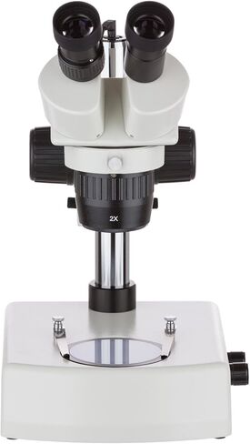 AmScope SWDG-2B24-LED 20X-40X مجهر ستيريو بحامل عمود ويديفيلد فائق مع أضواء LED علوية وسفلية in Kuwait