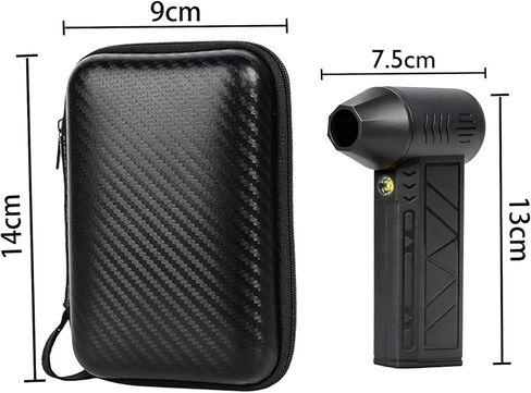 120,000RPM Cordless Air Duster with LED Light, 3-Speed Electric Air Blower & Handheld Flashlight, Rechargeable Dust Blower for PC, Keyboard, Car, Home Dark Area Cleaning in Saudi Arabia