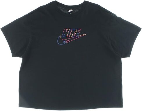Nike Sportswear Essential Boyfriend T Womens القمصان النشطة والحجم XXL ، اللون: الأزرق الأزرق الفاتح in Kuwait