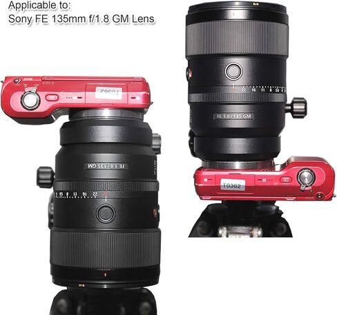 CNC تشكيله الطيران الألومنيوم عدسة الكاميرا طوق حامل ترايبود جبل الدائري لسوني FE 135mm f/1.8 GM عدسة SEL135F18GM، المدمج في Arca نوع 55mm لوحة الإفراج السريع لARCA-SWISS PHOTOCLAM ترايبود رئيس in Kuwait