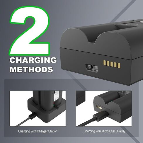 4-Pack Replacement Battery for Ring Doorbell - 7200mAh Rechargeable Camera Batteries with Charger Station for Ring Video Doorbell 2/3/3 Plus/4, Spotlight Cam, Stick Up Cam and Peephole Cam Indoor in Saudi Arabia