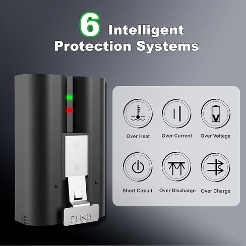 4-Pack Replacement Battery for Ring Doorbell - 7200mAh Rechargeable Camera Batteries with Charger Station for Ring Video Doorbell 2/3/3 Plus/4, Spotlight Cam, Stick Up Cam and Peephole Cam Indoor in Saudi Arabia