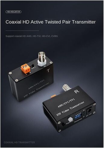 1 Channel Active Video Balun for CCTV Camera Twisted Pair Transmitter BNCLong Range for AHD TVI CVI 5/10MP in Kuwait