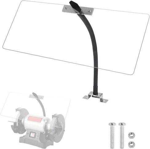 SCOTTCHEN Bench Grinder Eye Shield، 17 بوصة × 7-1/8 بوصة، واقيات مقاعد البدلاء مع لوحة PC-1 in Kuwait