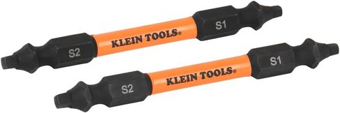 Klein Tools 32494HD Replacement Bit for Klein Tools Multi-Bit Screwdriver/Nut Drivers for Cat. Nos. 32313HD, 32315HD, 32305HD, Impact-Rated ProFlex Bits, #1 Square and #2 Square Tips in Saudi Arabia