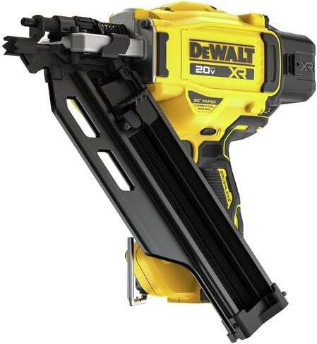 DEWALT 20V MAX XR ورق بدون فرش ببطارية ليثيوم أيون ومجمع بمسمار تأطير لاسلكي بدرجة 30 درجة (الأداة فقط) in Kuwait
