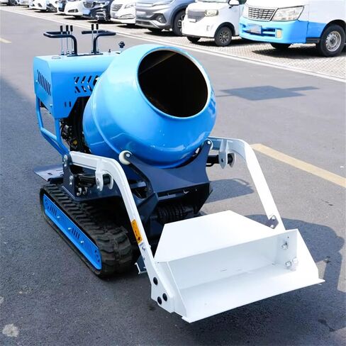 Automatic Cement Mixer, Concrete Mixer Crawler Concrete Mixer Mortar Mixing, Cement Mixing Tools with Loading Shovel for Stucco, Heavy Duty Cement Mixing Machine for Mortar, Stucco in Saudi Arabia