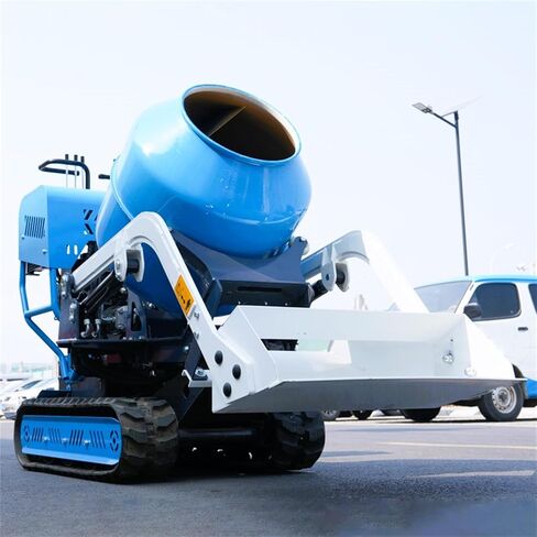 Automatic Cement Mixer, Concrete Mixer Crawler Concrete Mixer Mortar Mixing, Cement Mixing Tools with Loading Shovel for Stucco, Heavy Duty Cement Mixing Machine for Mortar, Stucco in Saudi Arabia