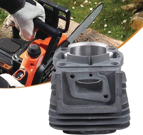 44MM 52CC Cylinder Assy 1E44F-5 44F-5 44-5 BG520 CG520 Assembly Piston Kit Ring Pin Clip Rebuild Trimmer Parts, Silver in Kuwait