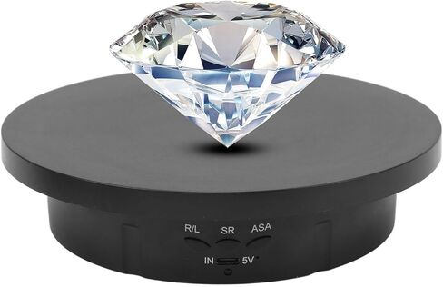 Cocoarm Electric Turntable, Rotating Turntable with 360 and Remote Control for Photo Products, Jewelry and Collectibles, Including 3 Replacement Covers in Saudi Arabia