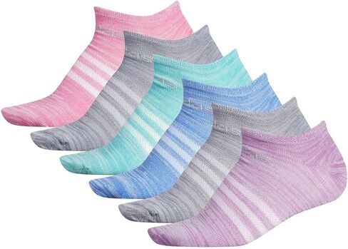 Adidas Womens Superlite No Show Socks (حزمة 6) ، أسود/أونكس ، متوسط in Kuwait