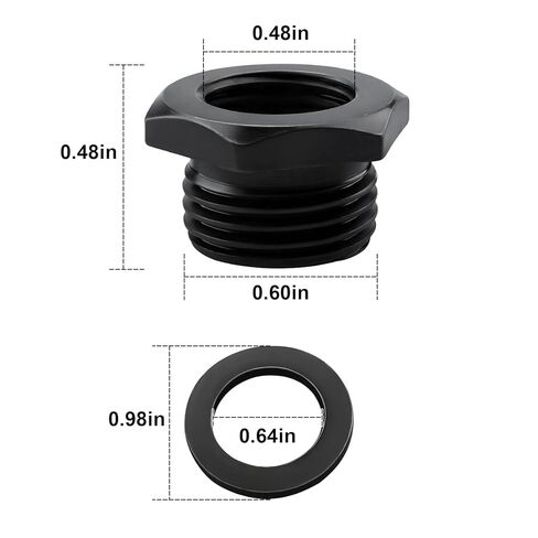 محول أربور المنشار 28112 لـ Ivy Classic 28112، يحول 1/2 بوصة -20 خيط إلى 5/8 بوصة -18 وصلة منشار ثقب الخيط in Kuwait