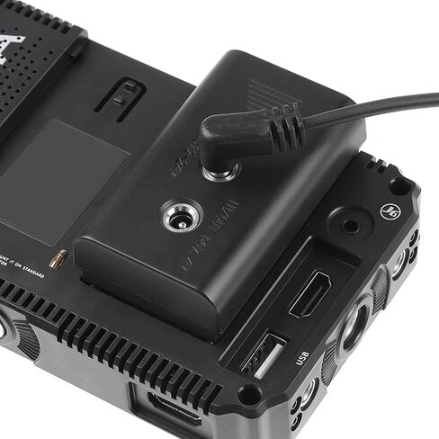 NP - F550 محول طاقة بلاستيكي 7.4 فولت 3 أمبير لبطارية NP - F550 NP - F570 NP - F970 - مصدر طاقة مستمر ثابت، تصميم متين خفيف الوزن لأضواء LED وشاشات in Kuwait