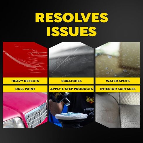 Meguiar's 6" Ultra Universal Microfiber Pads - M6MFP2 - Professional Detailing Pad, Pair with Meguiar's Compound for Heavy Cutting of Paint Defects or use with a Polish for Finish Refinement, 2 Pack in Saudi Arabia