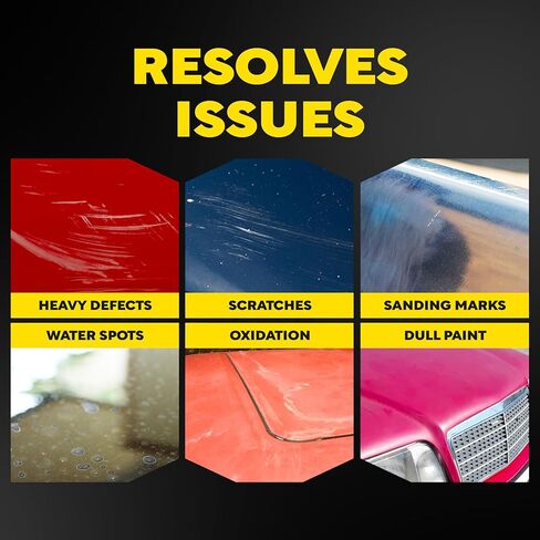 وسادات إسفنجية مركبة مقاس 5 بوصات من Meguiar - M5CFP2 - وسادة قطع إسفنجية احترافية، تستخدم مع مركب Meguiar لإزالة العيوب الثقيلة وعلامات الصنفرة والخدوش، وسادة آلة للتركيب، عبوتان in Saudi Arabia