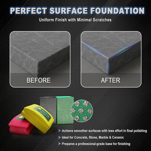 وسادات تلميع ماسية، 4 قطع من وسادات الألماس الاحترافية وطويلة الأمد للخرسانة والسيراميك والحجر والرخام لطحن وتلميع الأسطح in Kuwait