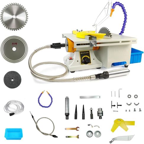 750W Lapidary Rock Saw for Jewelry & Gemstone Cutting, 110V Lapidary Equipment Mini Table Saw for Jade Agate Wood Crafting, Wet Cutting & Polishing Machine for DIY Artisans in Saudi Arabia