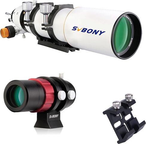 تلسكوب SVBONY SV503 80ED F7 OTA البعد البؤري 560 مم، قاعدة تتوافق عالمية، دعامة تثبيت Finderscope، نطاق دليل صغير SV165 30 مم F4 نطاق دليل نطاق in Kuwait