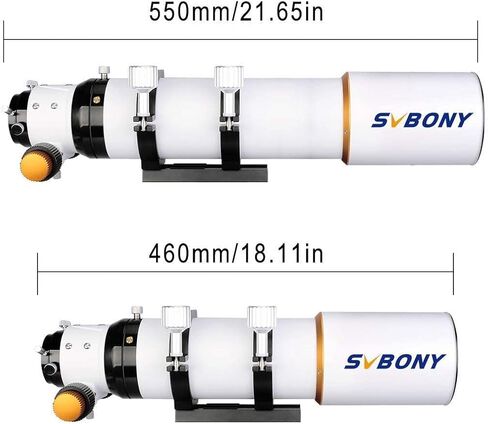 تلسكوب SVBONY SV503 80ED F7 OTA البعد البؤري 560 مم، قاعدة تتوافق عالمية، دعامة تثبيت Finderscope، نطاق دليل صغير SV165 30 مم F4 نطاق دليل نطاق in Kuwait