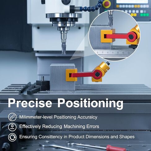 Adjustable Milling Vise Stop, Universal CNC Mill Work Stop Part Locator Mill Machine Workpiece for T Slot in Saudi Arabia