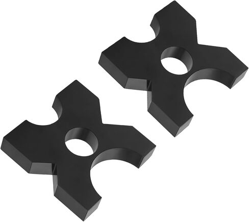 Arbor Press Plate, 2 Pack 5 * 5 * 1 in H Frame Shop Hydraulic Press Plate 20 Ton 4 Notch Thickened Portable Metal Press Plates Reloading Press Accessories (5 * 5 * 1 in) in Saudi Arabia