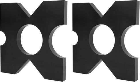 Arbor Press Plate, 2 Pack 5 * 5 * 1 in H Frame Shop Hydraulic Press Plate 20 Ton 4 Notch Thickened Portable Metal Press Plates Reloading Press Accessories (5 * 5 * 1 in) in Saudi Arabia