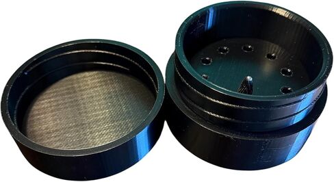 Rotary Burr Bit Storage Container, Black, Cylindrical Holder Case with 10 Slots, Metal Tool Organizer in Saudi Arabia