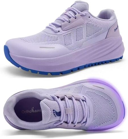 OrthoComfoot Women's Orthopedic Wide Plantar Fasciitis Trail Shoes: Comfortable Diabetic Arch Support Orthotic Flat Feet Running Sneakers, Casual Non Slip Hiking Shoes for Foot Heel and Pain Relief in Saudi Arabia