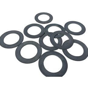 1-3/4 Inch ID x 2-3/4 Inch OD Large Flat Rubber Washer Gasket Bathtub Drain Shoe Bath Tub Seal, 3/32 Inch Thickness (5) in Kuwait