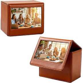 Photo Storage Box Compatible with Fujifilm Instax Wide 400/300 Polaroid Now+ I-Type OneStep2 Instant Film, 3.5x4.25" Photo Holder - Black (Black) in Kuwait