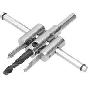Adjustable Hole Saw Circle Cutter Wood Drill Bit Round Cutting Tool for Gypsum Board and Plastic (40-120 mm) in Kuwait