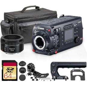 Canon EOS C700 Cinema Camera Bundle | Super 35 Cinema System with High Dynamic Range, Modular Design & Advanced Color Science | for Broadcast & Production (1454C002) + EF 50mm f/1.8 STM Lens + More in Kuwait