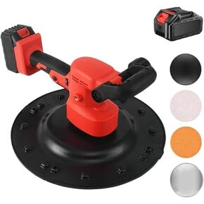 1680W Handheld Electric Drywall Sander - Wall Smoothing Machine with 6 Adjustable Speeds, Fast Heat Dissipation, Waterproof Switch for Plastering and Polishing in Kuwait