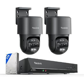 REOLINK TrackMix PoE Bundle RLN8-410 with 2TB HDD, 6X Hybrid Zoom, 355 Pan & 90 Tilt, Auto Tracking, 24/7 Recording, 8MP HD Security Camera System in Kuwait