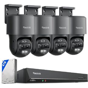 REOLINK TrackMix PoE Bundle RLN16-410 with 4TB HDD, 6X Hybrid Zoom, 355 Pan & 90 Tilt, Auto Tracking, 24/7 Recording, 8MP HD Security Camera System in Saudi Arabia