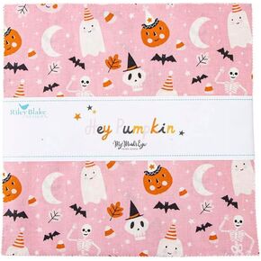Riley Blake Collection of Hey Pumpkin by My Mind’s Eye, Perfect for Quilting, Apparel, DIY Crafting, and Home Decor. (MR. Bones JR. PANE) in Kuwait