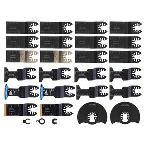 findmall 27-Piece Oscillating Tool Blades Kit – Multi-Material Cutting Set with Fine, Bimetal and General Use Blades (35mm, 45mm) Constructed from High-Carbon Steel in Saudi Arabia