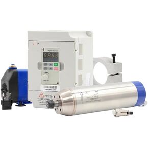 محرك مغزل مبرد بالماء 0.8 كيلو وات ER11، أقطاب 400 هرتز = 2، محول FL بقدرة 1.5 كيلو وات، حامل 65 مم، مضخة مياه 75 وات (عاكس BD600، 220 فولت) in Kuwait