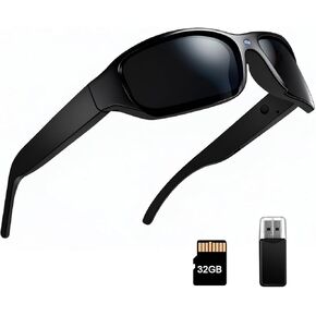 Smart Sunglasses Camera Outdoor Sports Action Camera Glasses Full HD 1080P Video Camera Glasses UV Protection Polarized Sunglasses mit 16GB Micro SD Card, Card Reader for Hiking, Cycling, Climbing in Saudi Arabia