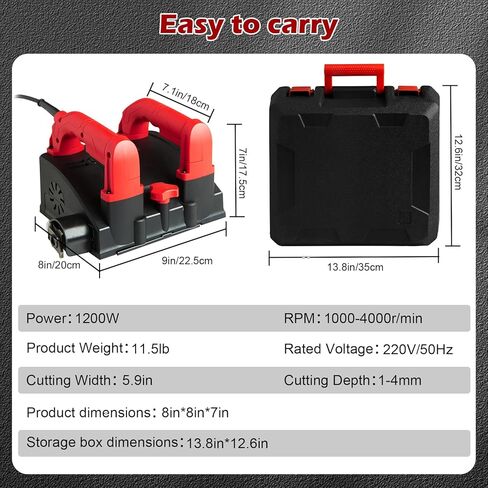 Electric Wall Planer,Handheld Wall Shovel for Painting Prep Wallpaper Scraper, Concrete Planer Wall Scraper Machine for Wallpaper Paint Putty,110V,90° Side Blade, No Dead Angle in Saudi Arabia