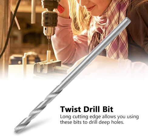 10pcs Twist Drill Bits, for Most Drilling Jobs and Materials, High Speed Steel Drill Bits in Saudi Arabia