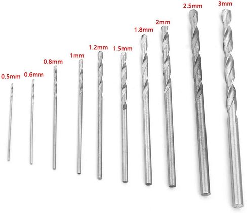 10pcs Twist Drill Bits, for Most Drilling Jobs and Materials, High Speed Steel Drill Bits in Saudi Arabia