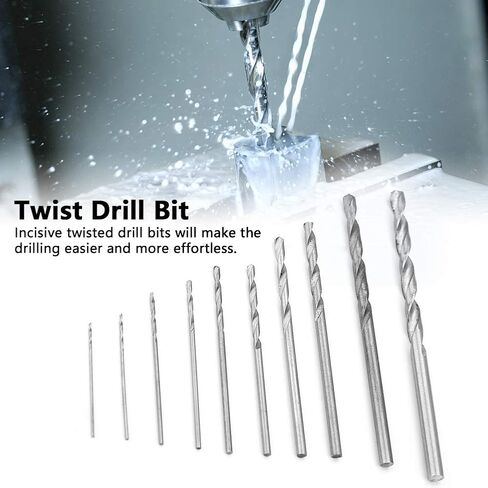 10pcs Twist Drill Bits, for Most Drilling Jobs and Materials, High Speed Steel Drill Bits in Saudi Arabia
