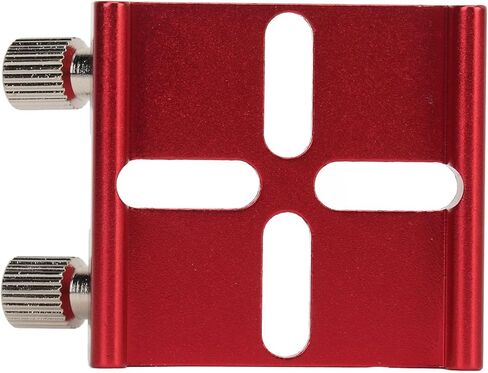 Universal Dovetail Base for Finder Scope, Optical Telescope Finderscope Mount Bracket with Two Thumbscrews, for Installation of Finder Scope for Optical Telescope (Red) in Saudi Arabia