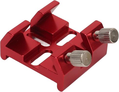 Universal Dovetail Base for Finder Scope, Optical Telescope Finderscope Mount Bracket with Two Thumbscrews, for Installation of Finder Scope for Optical Telescope (Red) in Saudi Arabia
