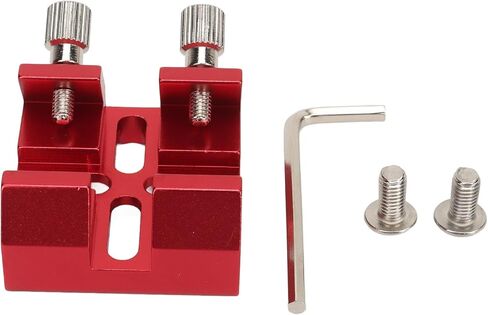 Universal Dovetail Base for Finder Scope, Optical Telescope Finderscope Mount Bracket with Two Thumbscrews, for Installation of Finder Scope for Optical Telescope (Red) in Saudi Arabia