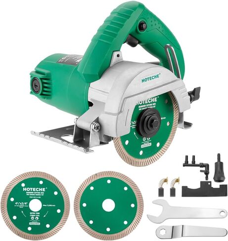 شهدت Hoteche 4-3/8 بوصة الجافة/المبللة الرطب والبلاط شهدت 1300W قاطع كهربائي للحجر والسيراميك والرخام (أداة فقط) in Kuwait